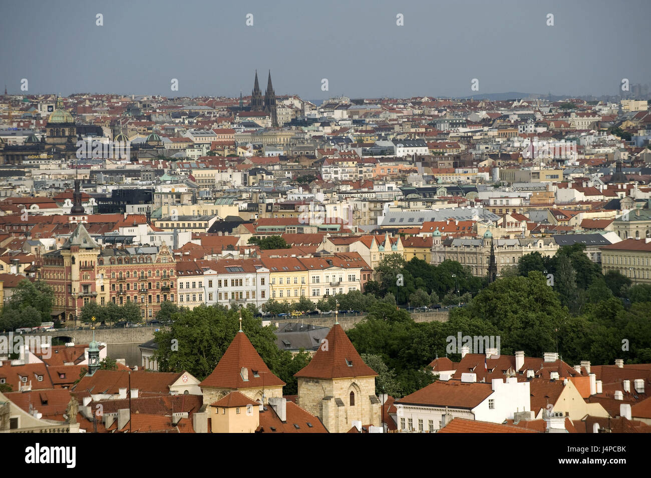 Tschechische Republik, Tschechien, Prag, Blick auf die Stadt, Stockfoto