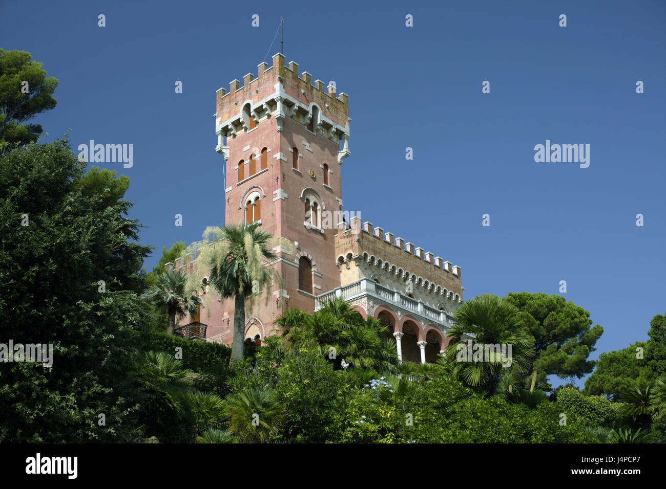 Villa Varazze, Riviera Ligure Tu Ponente, Ligurien, Italien, Europa, Stockfoto
