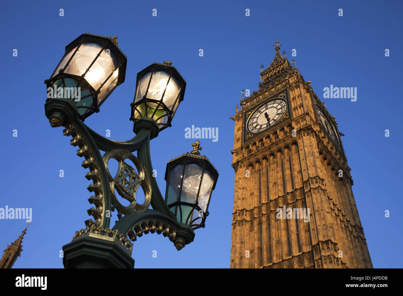 Großbritannien, England, London, Westminster-Palast, Big Ben, Laterne, Detail, Stockfoto