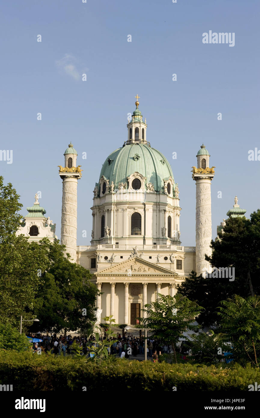 Österreich, Wien, Karl Kirche, Stockfoto