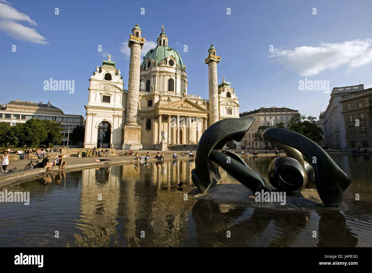 Österreich, Wien, Karl Kirche, Stockfoto