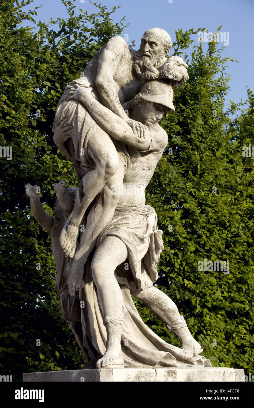 Österreich, Wien, Schloss Schönbrunn, Schlosspark, Flucht aus Troja, Stockfoto
