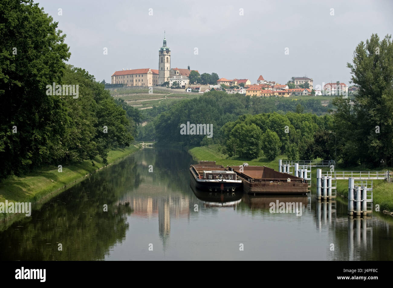 Tschechische Republik, Tschechien, Region Mitte Bohemians, Melnik, Schloss, Stockfoto