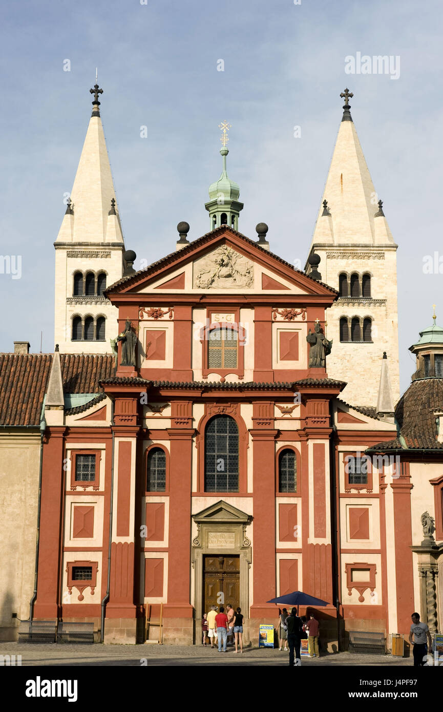 Tschechische Republik, Tschechien, Prag, Pragerburg, St.-Georgs-Basilika, Stockfoto