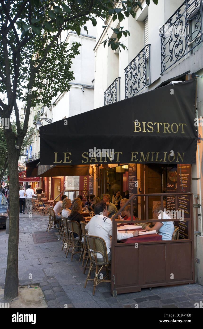 Frankreich, Paris, Le Unterkunft Latein, Rue De La Harpe, Stockfoto