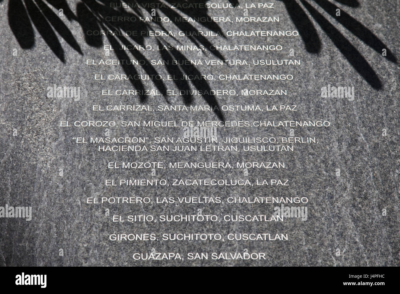 El Salvador, San Salvador, Monumento a la Memoria Y la Verdad, Stockfoto