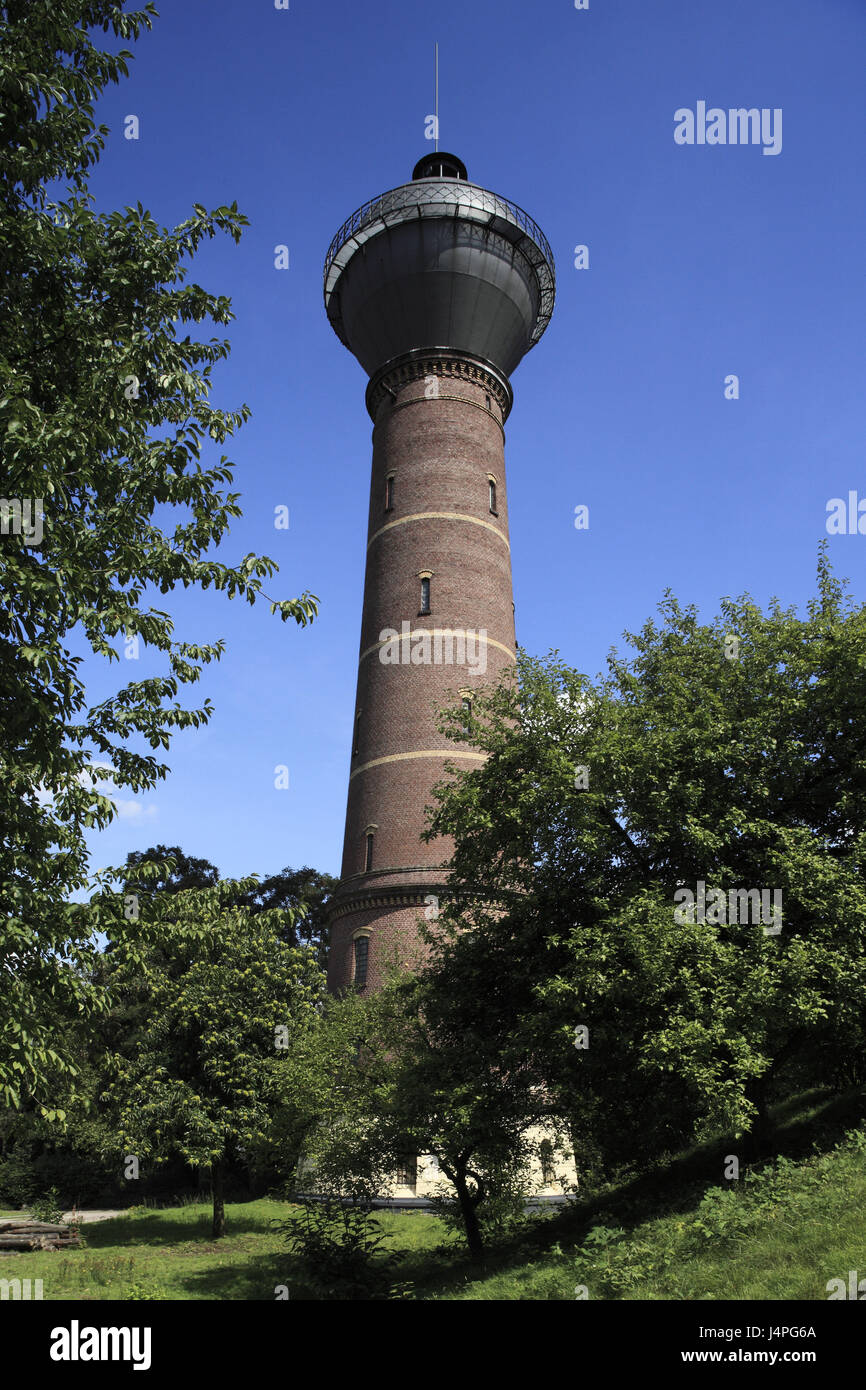 Deutschland, Duisburg, Ruhr Bereich, North Rhine-Westphalia, Duisburg-Rheinhausen, Duisburg-Rheinhausen-Bergheim, Wasserturm Rhein Haus Bergheim, Stockfoto