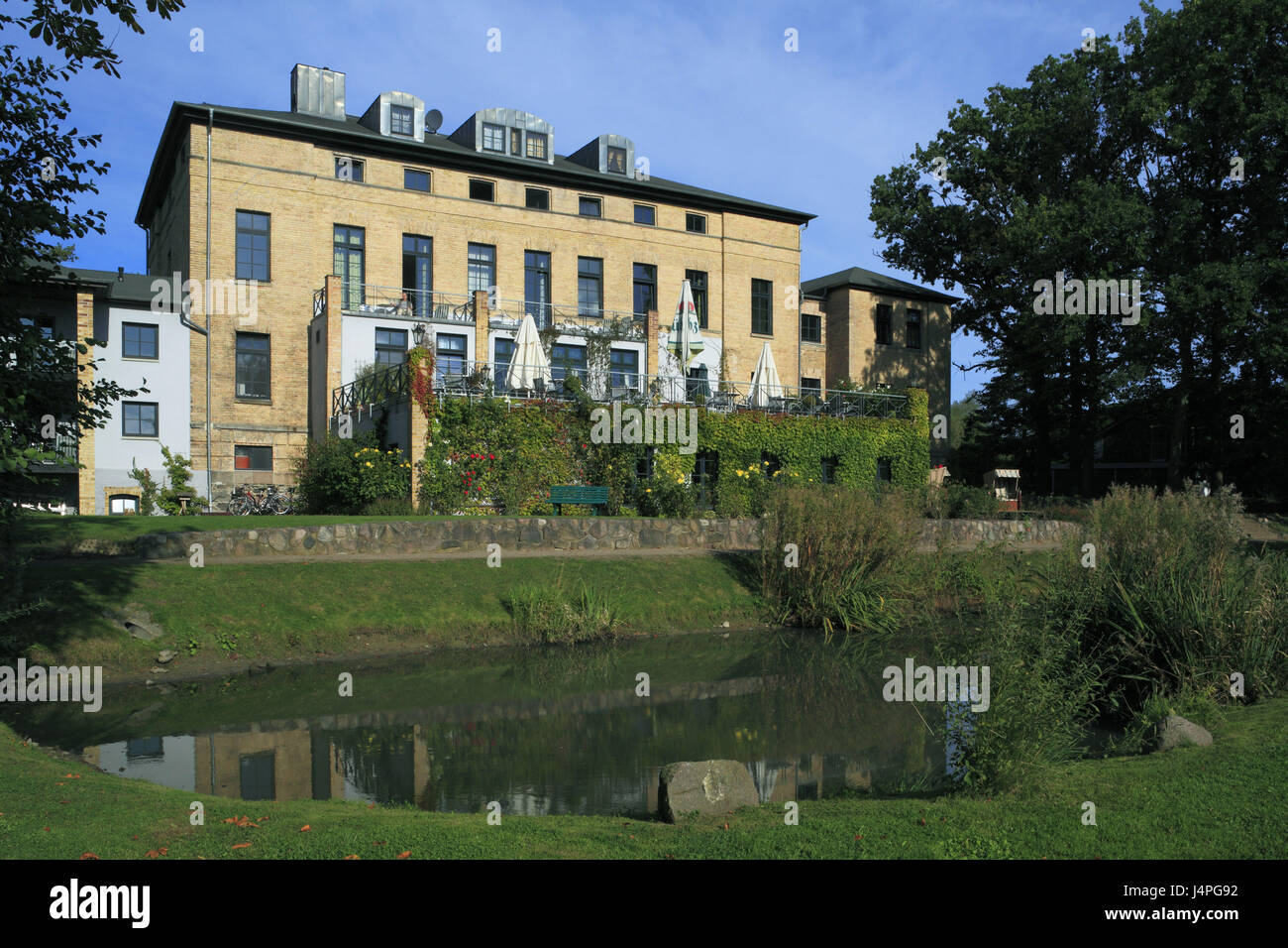 Deutschland, Boltenhagen, Mecklenburg-Vorpommern, Boltenhagen-Rede Stück anätzender, Eigenschaft Rede Stück anätzender, Immobilien, gutes Haus Redewisch, Hotel, Restaurant, Stockfoto