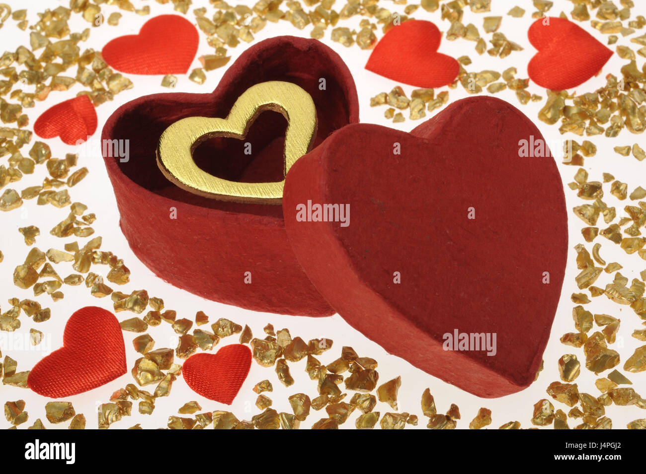 Herz, Zinn, Symbol, Liebe, Valentinstag, Stockfoto