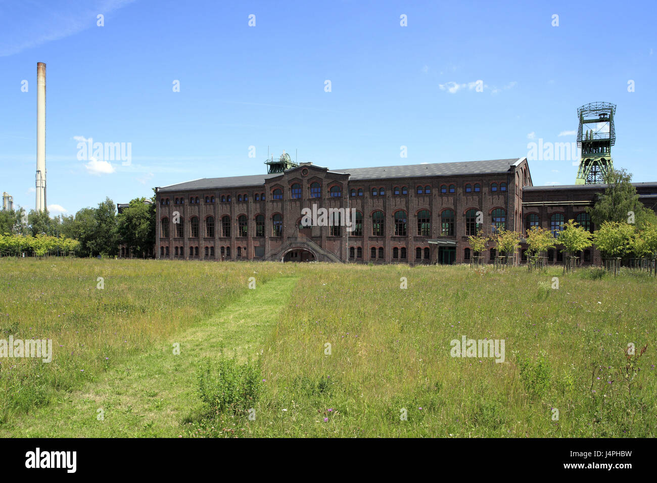 Deutschland, Nordrhein-Westfalen, Gladbeck-Zweckel, Zeche Zweckel, Maschinen, Gebäude, Stockfoto