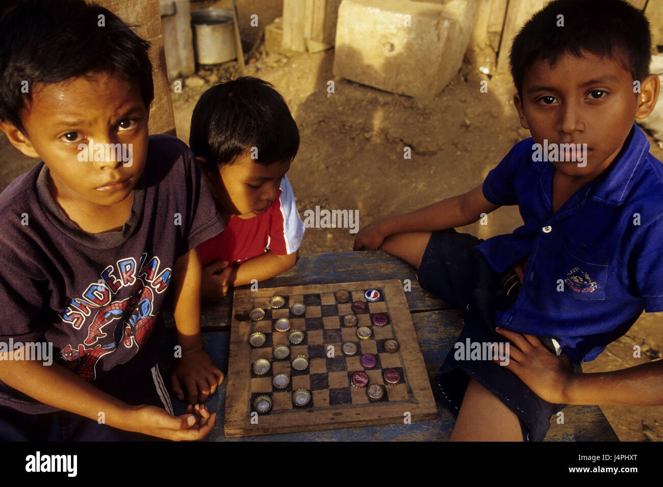 Nicaragua, el Castillo, junge, spielen, Stockfoto