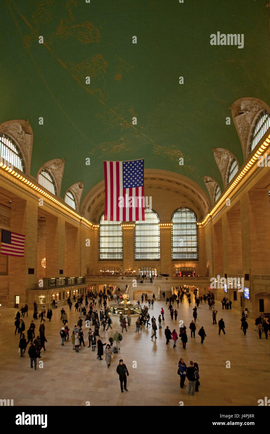 Den USA, in New York City, Grand Central Station, innen geschossen, Stockfoto