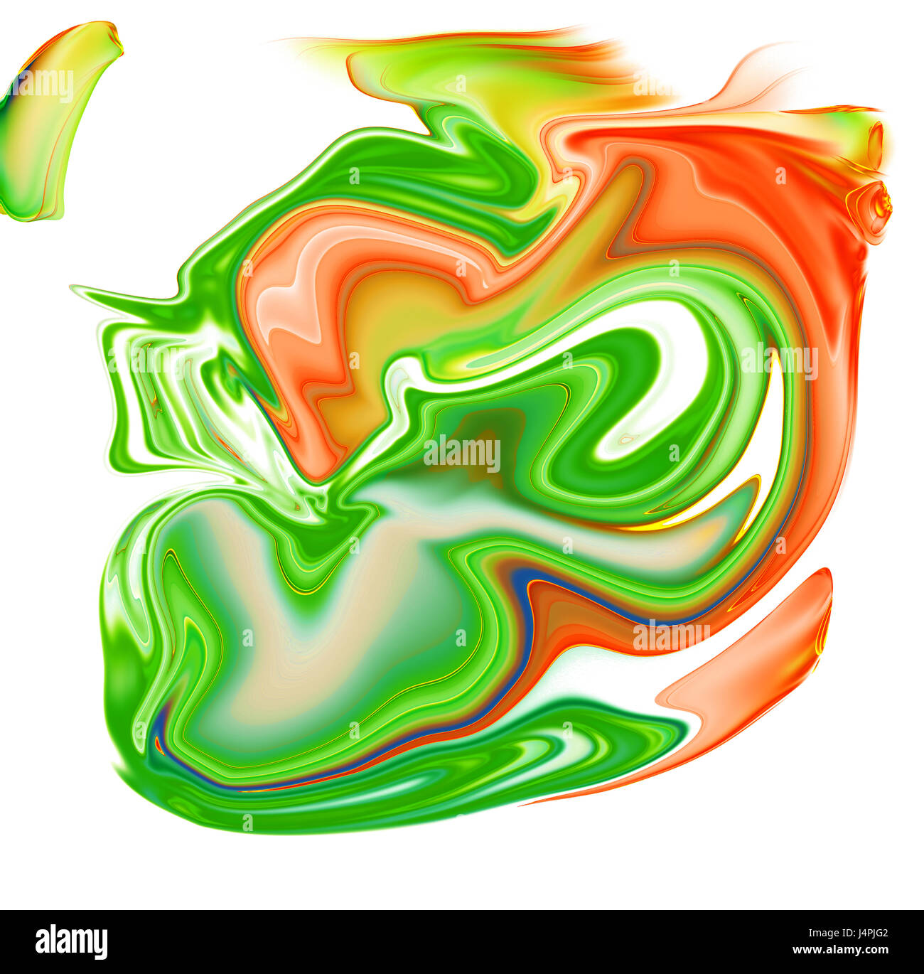 Bunte psychedelische verflüssigte Hintergrund sieht wie Gemälde Stockfoto