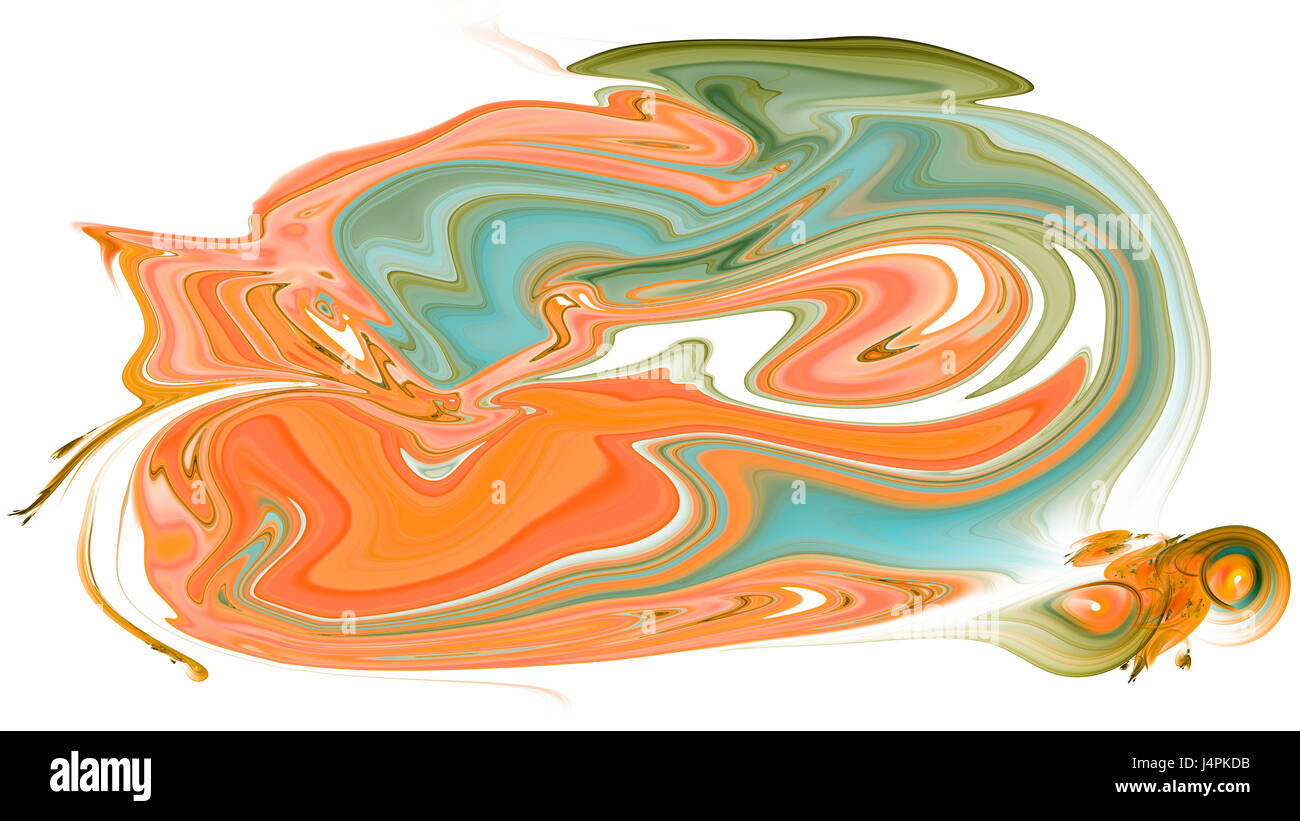 Bunte psychedelische verflüssigte Hintergrund sieht wie Gemälde Stockfoto