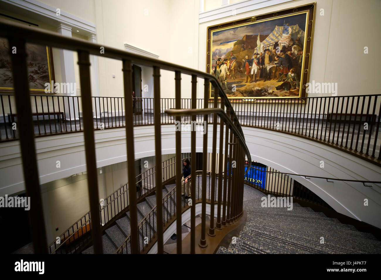 Die Oneida indischen Nation Atrium des Museum of the American Revolution, in Philadelphia, PA. Stockfoto