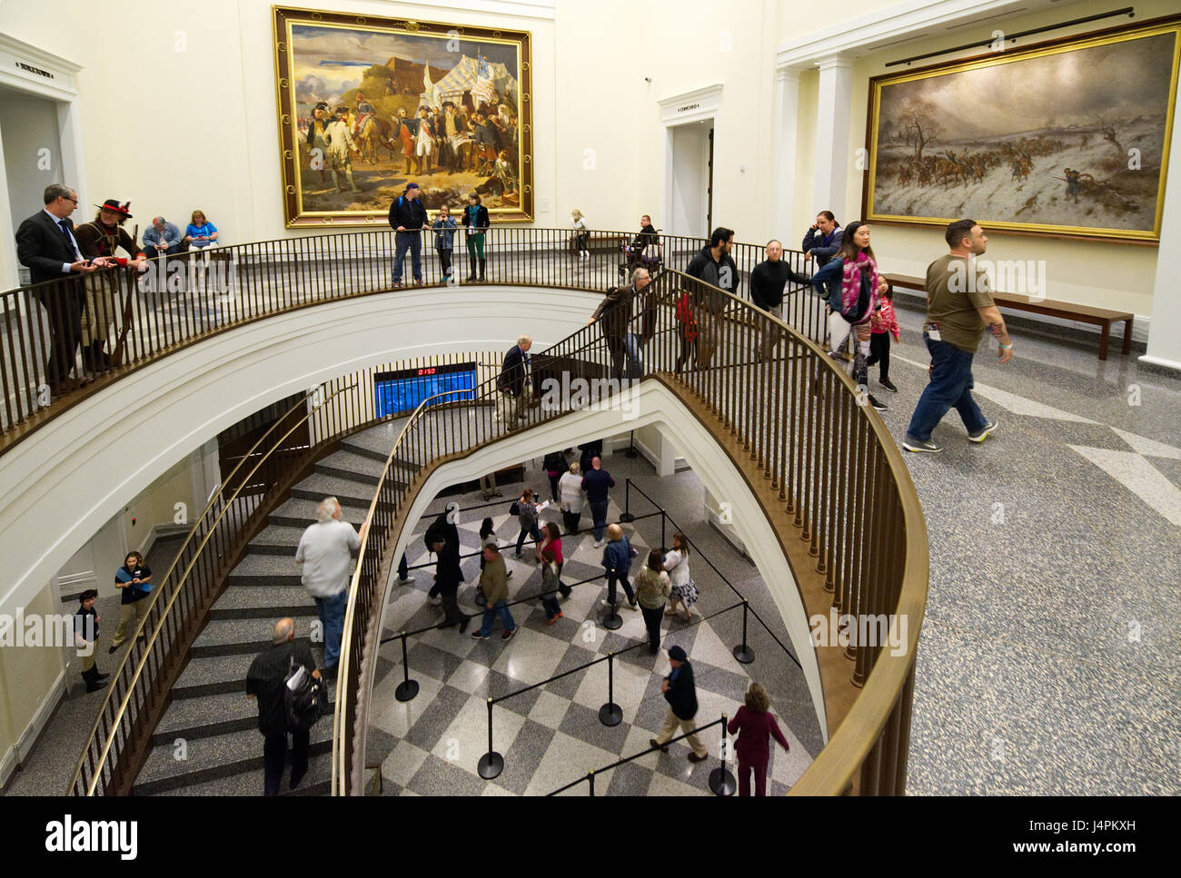 Die Oneida indischen Nation Atrium des Museum of the American Revolution, in Philadelphia, PA. Stockfoto