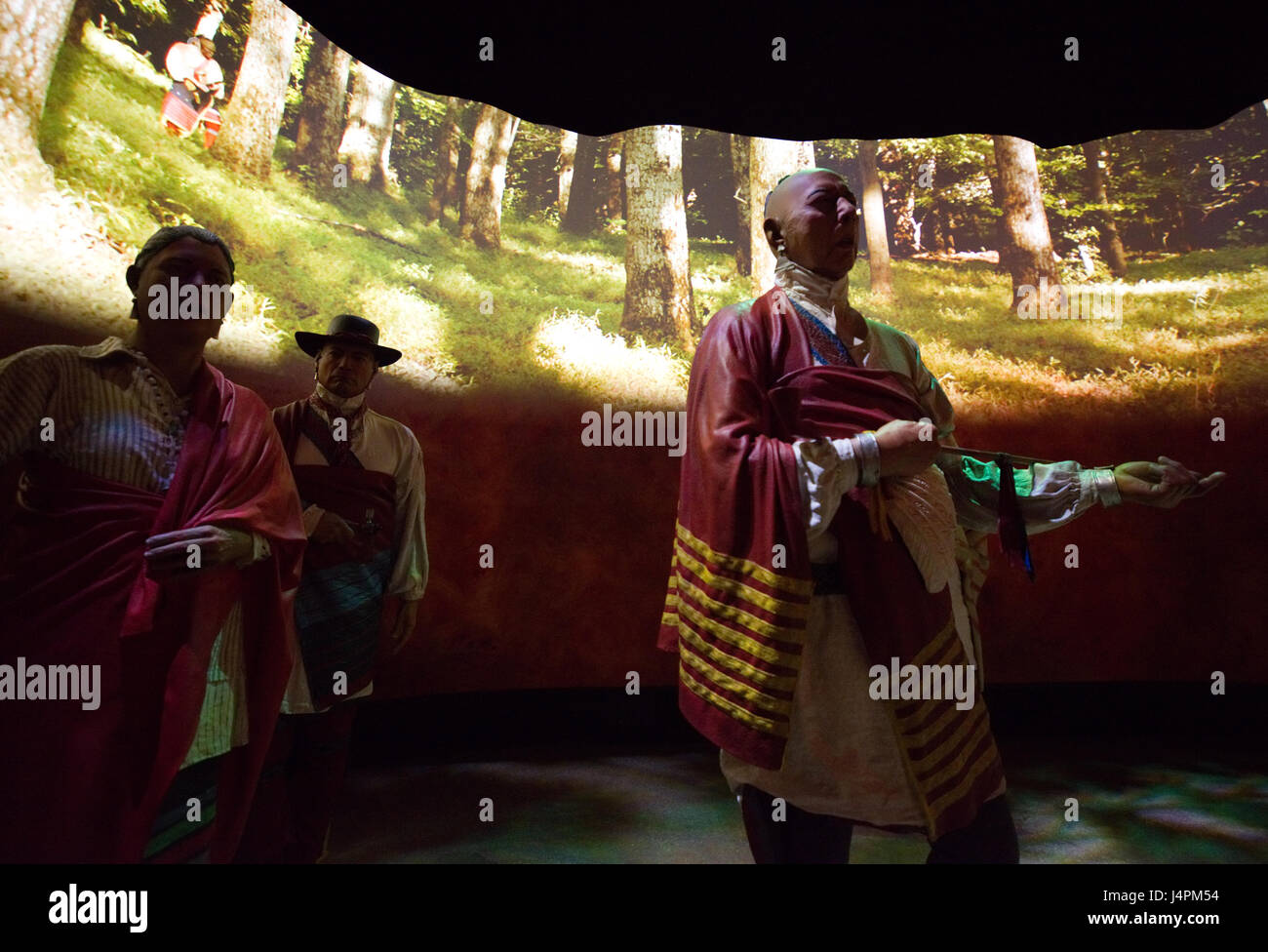 Teil der Ausstellung des Museums der Amerikanischen Revolution in Philadelphia, PA. Stockfoto