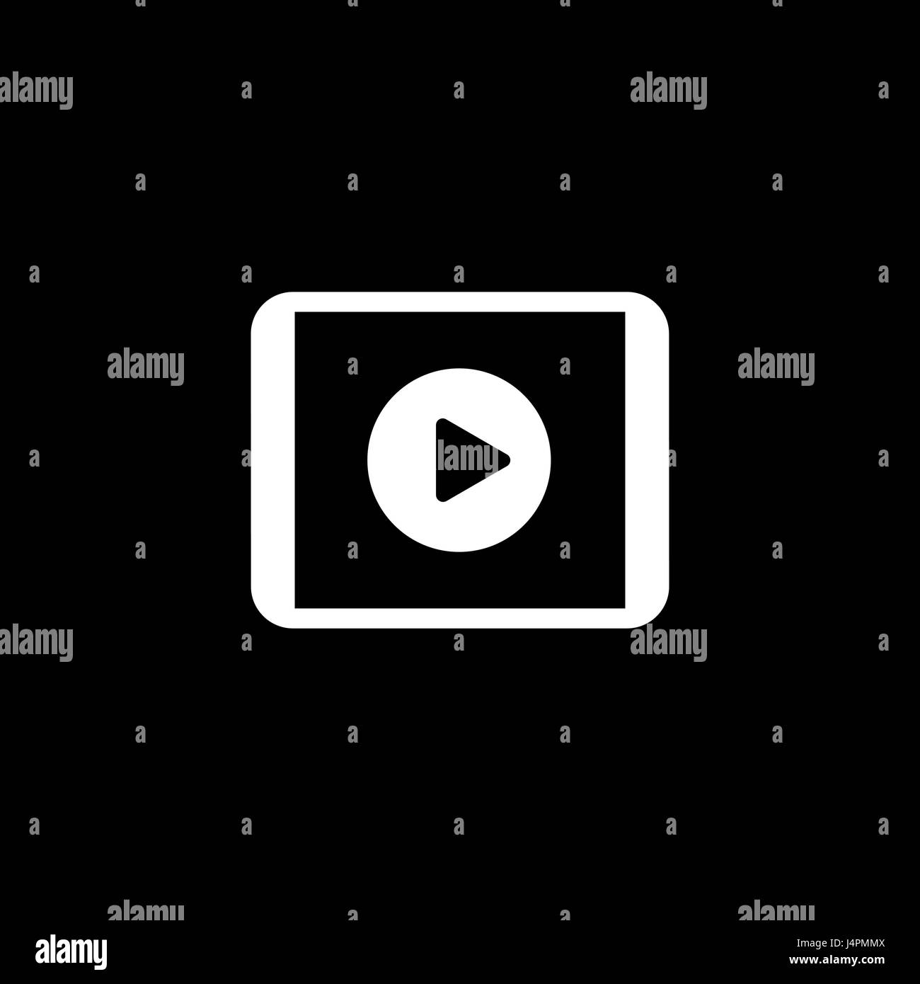 Video-Reportage-Symbol. Business-Konzept. Flaches Design. Stock Vektor