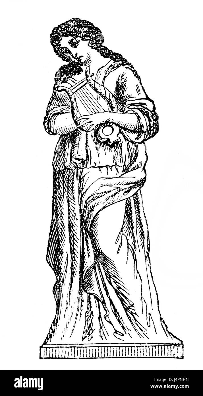 Terpsichore, Muse des Tanzes und Chor in der griechischen Mythologie Stockfoto