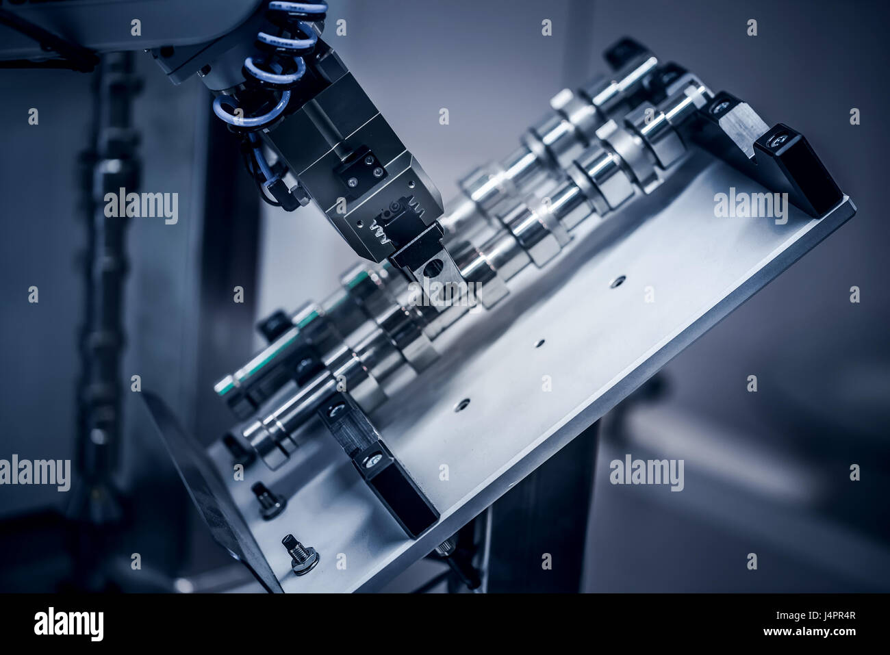 Robotic Arm Produktionslinien Stockfoto