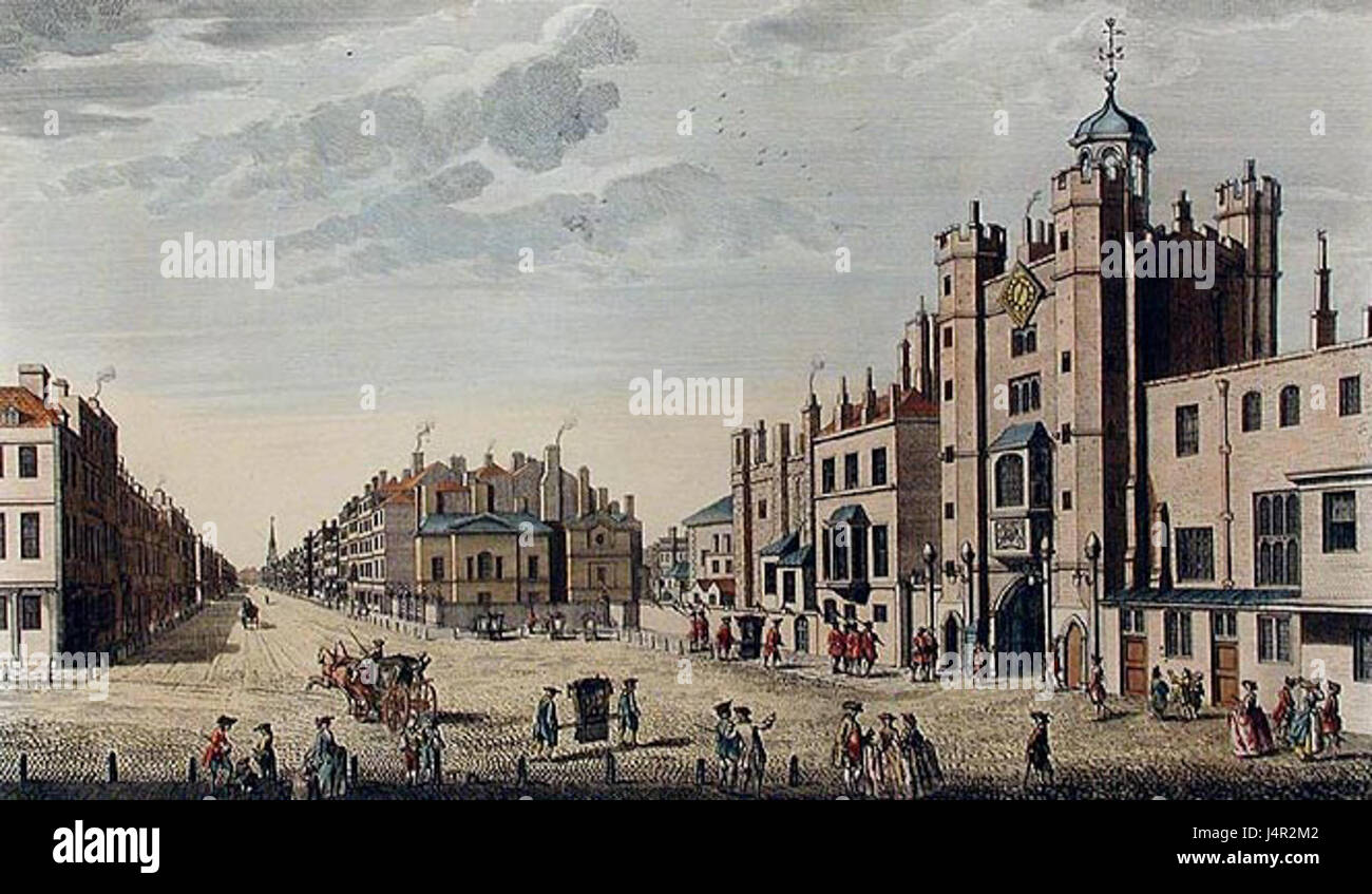 Thomas Bowles Pall Mall 1753 bearbeitet Stockfoto