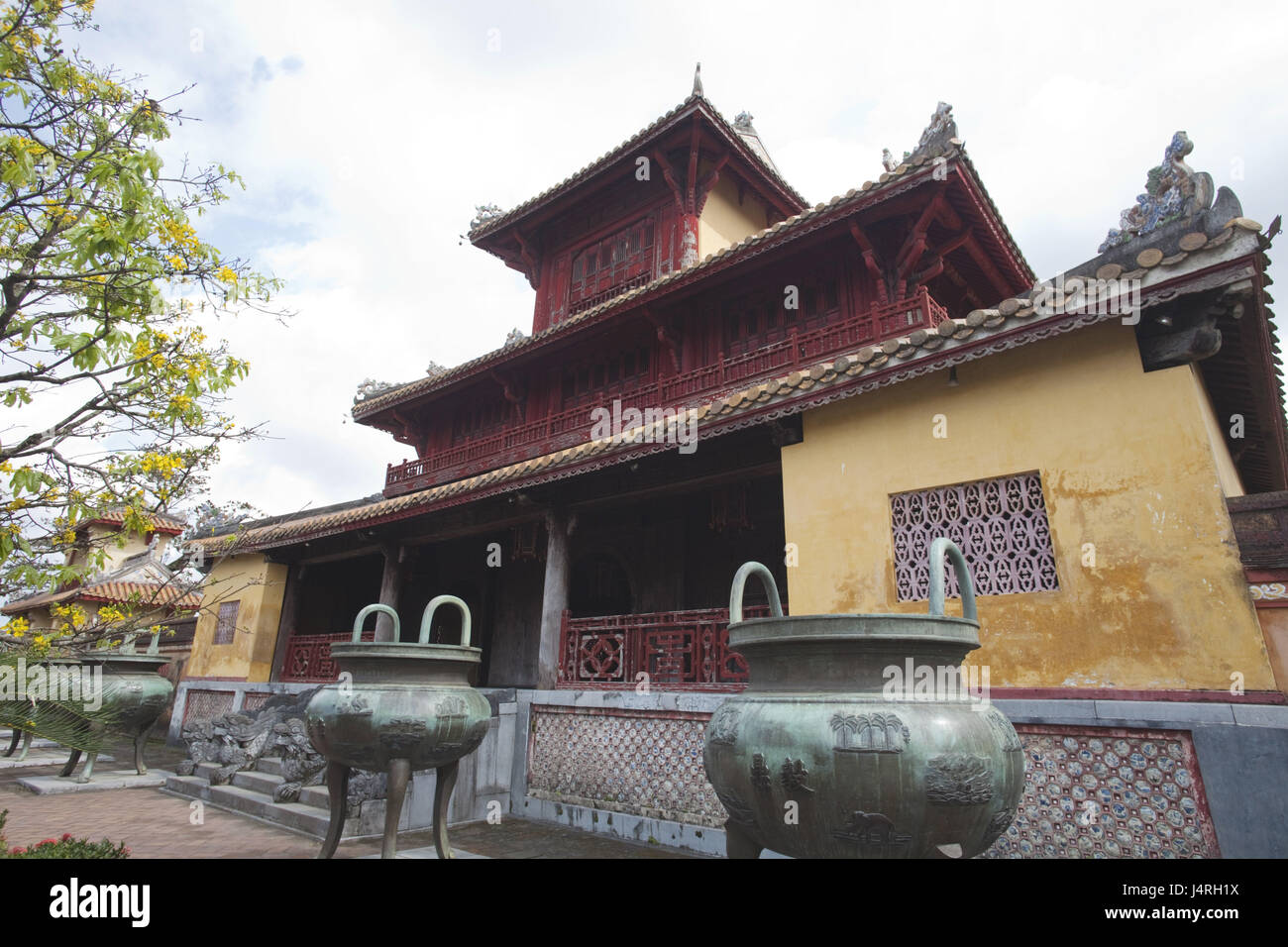 Vietnam, Gee, Festung, kaiserlichen Anlage, dynastische Urnen und Ziel zum Mieu Tempel, Stockfoto