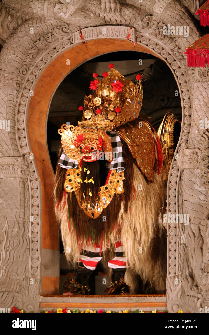 Indonesien, Bali, Insel, Ubud, Tanz, Show, Kultur, Tradition, Barong Tanz, Maske, Stockfoto