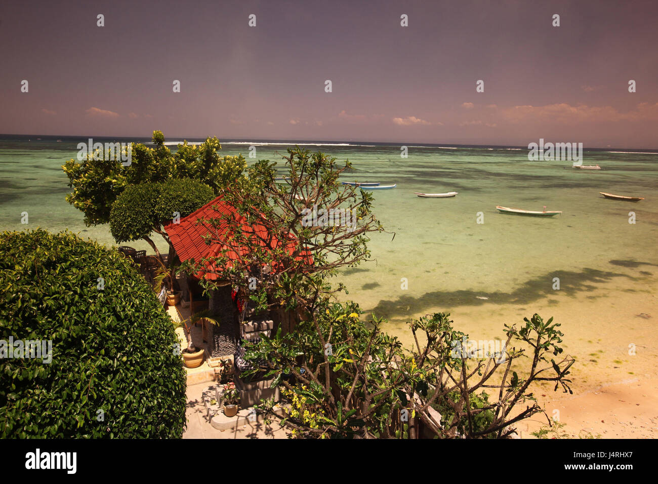 Indonesien, Bali, Insel Nusa Lembongan, Landschaft, Natur, Meer, Küste, Jungutbatu, Strand, Stockfoto