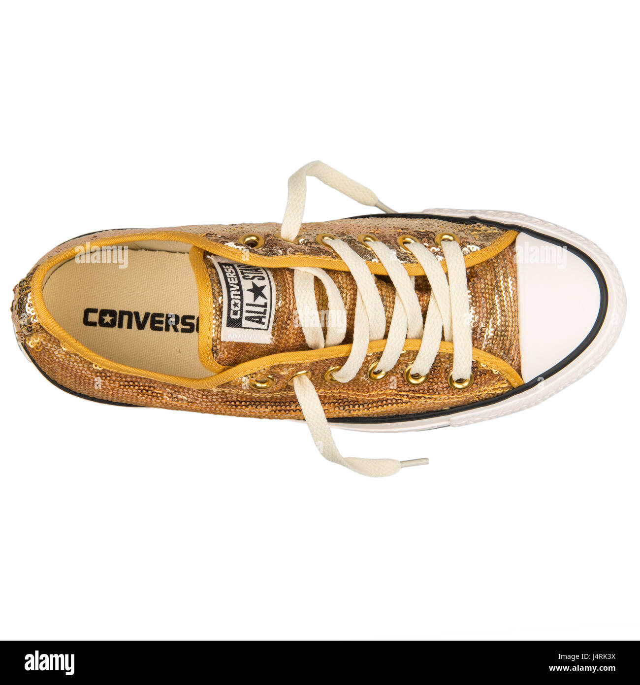 Converse Chuck Taylor All Star CT Pailletten OX Gold weiss - 549664C  Stockfotografie - Alamy