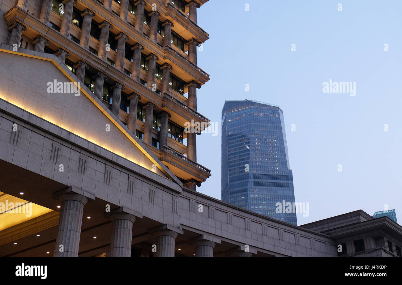 China Ping ein Finanz-Gebäude im Stadtteil Pudong, Shanghai, China, 26. Februar 2016. Stockfoto