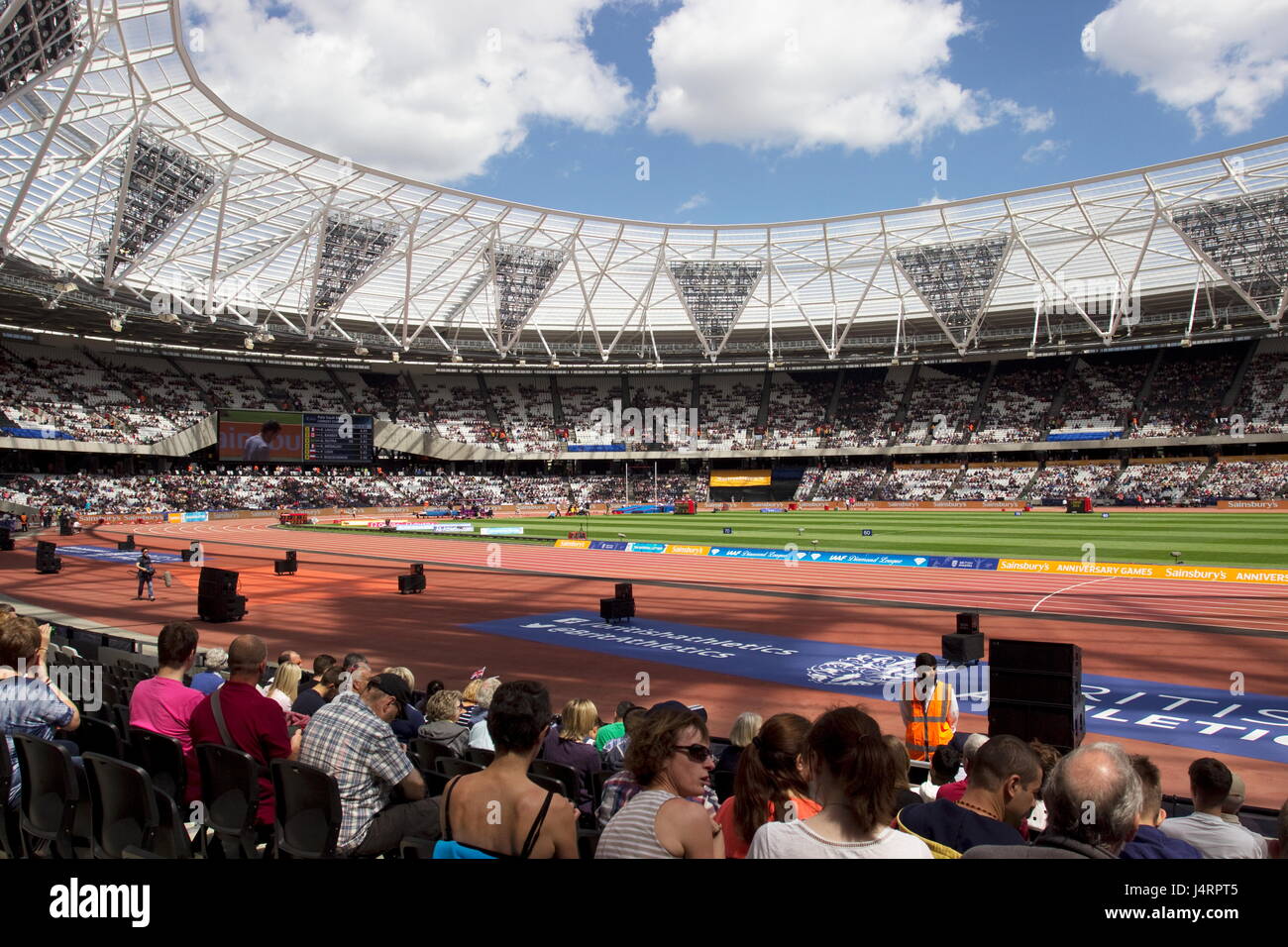 Geburtstag Spiele Olympische Stadion Queen Elizabeth 11 Olympiapark Stratford London Stockfoto