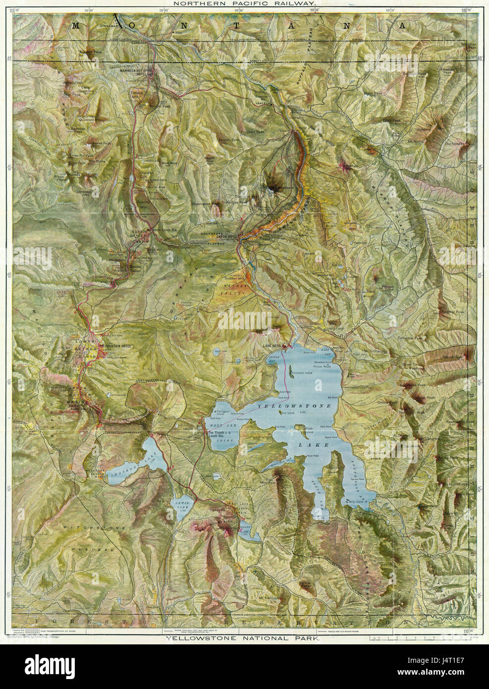 Yellowstone-Nationalpark 1898 Stockfoto