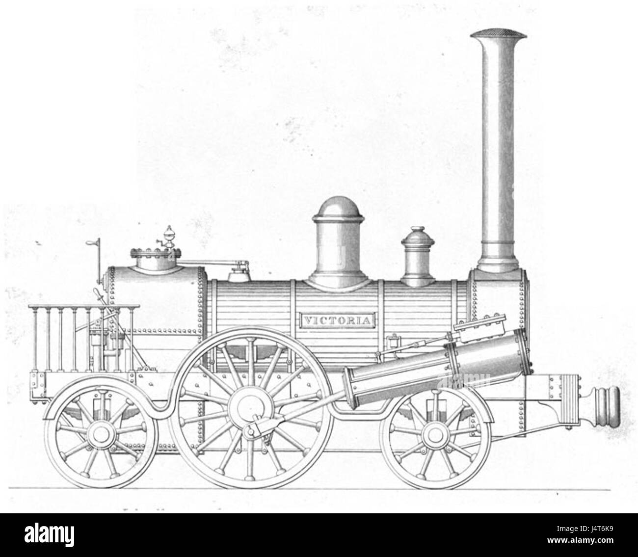 Victoria-Lokomotive Stockfoto