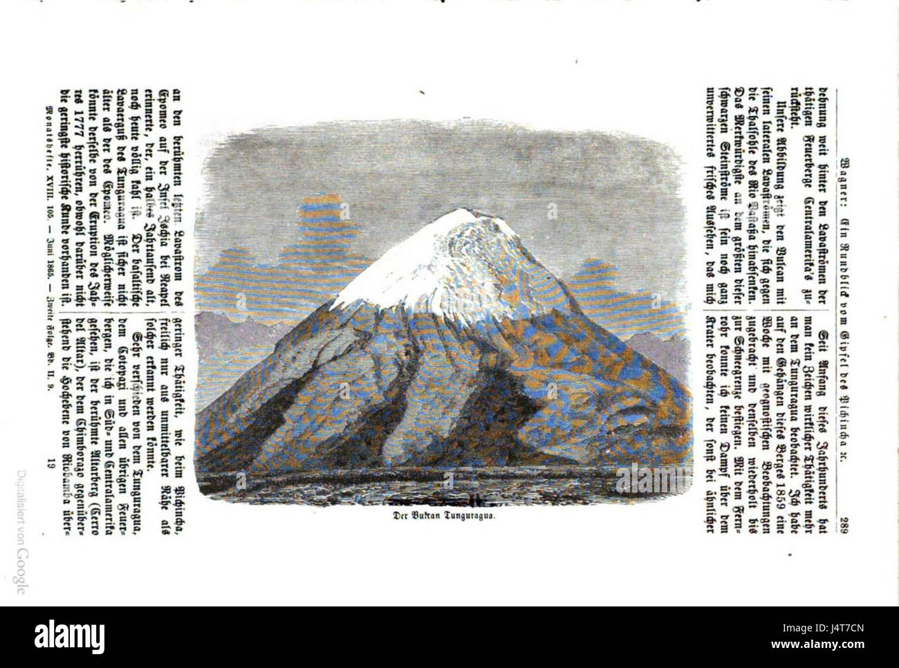 Vulkan Tungurahua Stockfoto