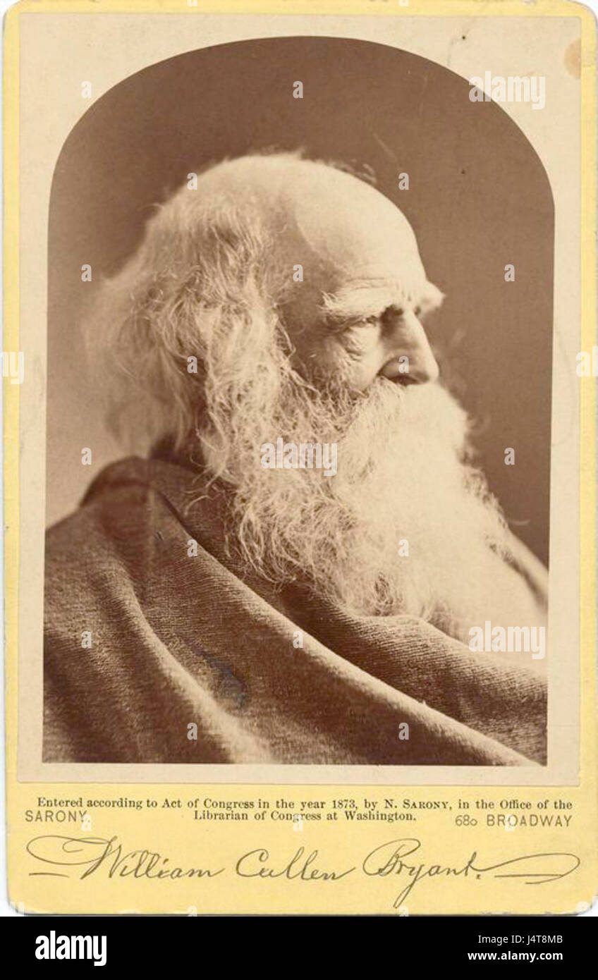 William Cullen Bryant Sarony Stockfoto