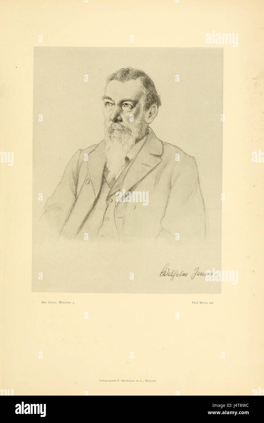 Wilhelm Jensen von Paul Heyse Stockfoto
