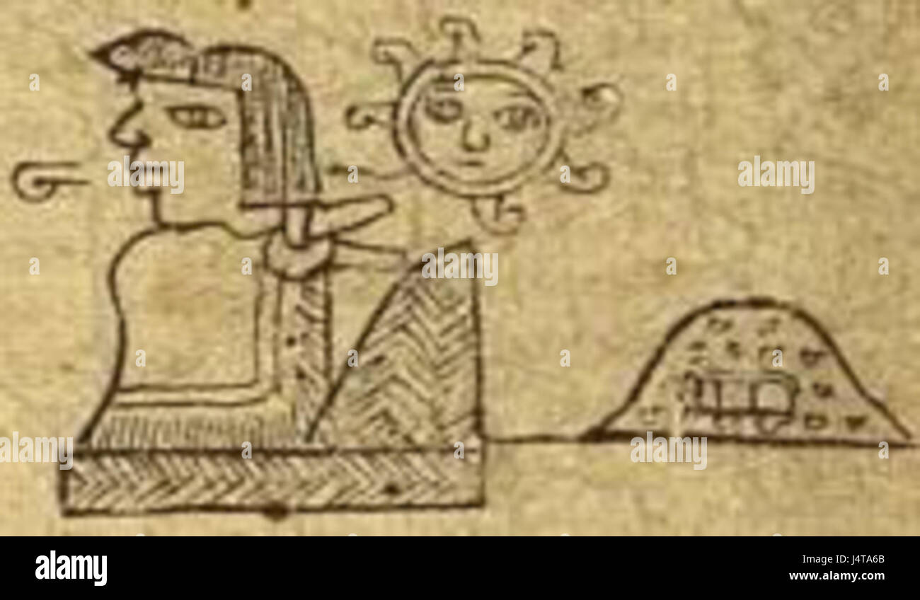 Tlacateotl bezieht sich auf das Nahuatl-Wort für eine Person mit hohem Status oder Adel in der aztekischen Gesellschaft. Es wird oft verwendet, um Führer oder Krieger in der aztekischen Kultur zu bezeichnen. Stockfoto