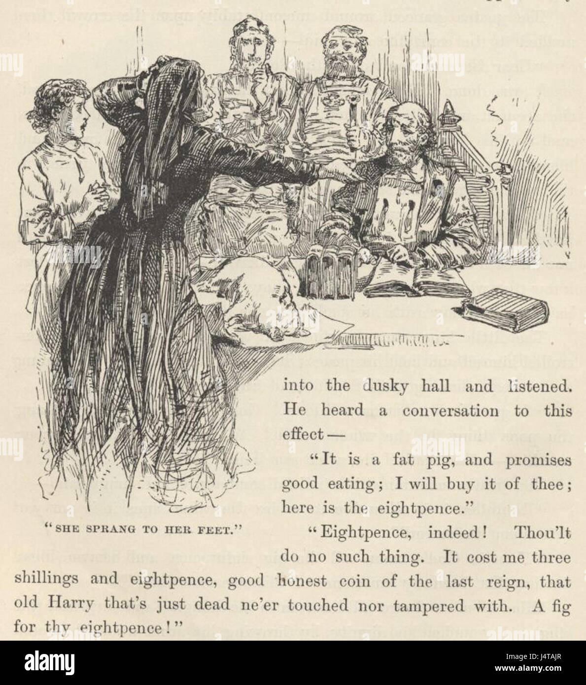 Der Prinz und der Pauper von Mark Twain ist ein Roman über zwei Jungen, die das Leben wechseln. Der eine ist ein Prinz, der andere ein Arm, und durch ihre Abenteuer lernen sie die Kontraste zwischen Reichtum und Armut im England des 16. Jahrhunderts kennen. Stockfoto