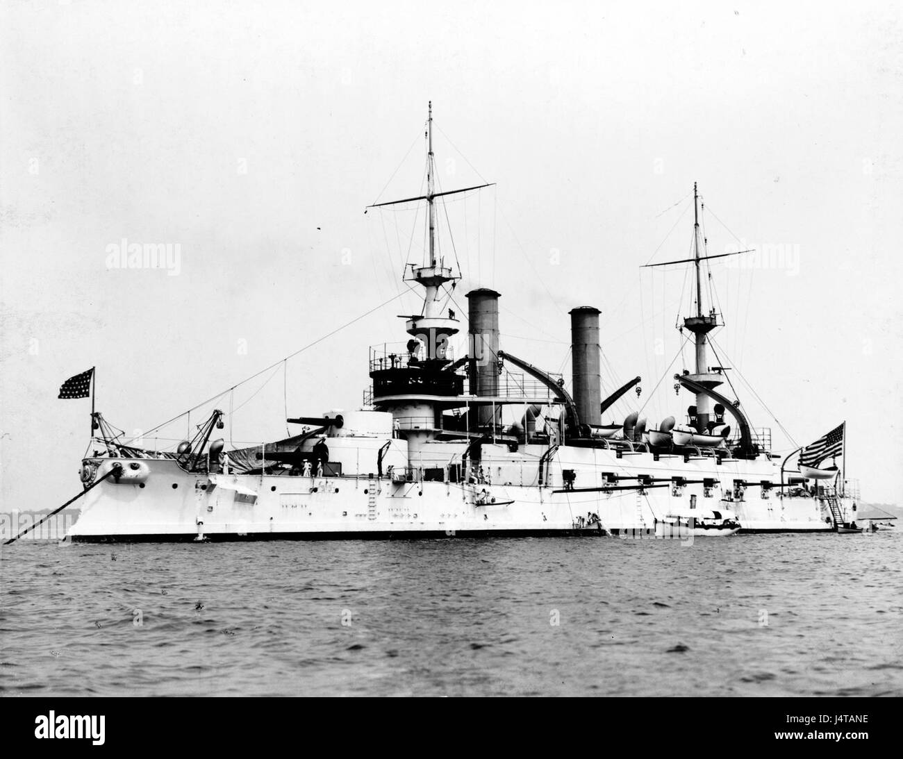 USS Kearsarge (BB 5) 1900 Stockfoto