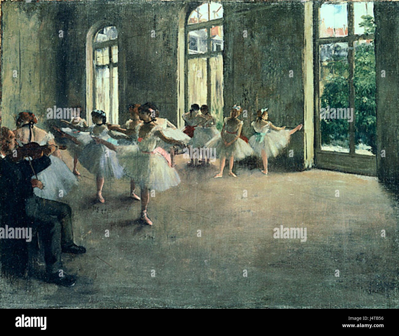 Die Probe von Edgar Degas Stockfoto