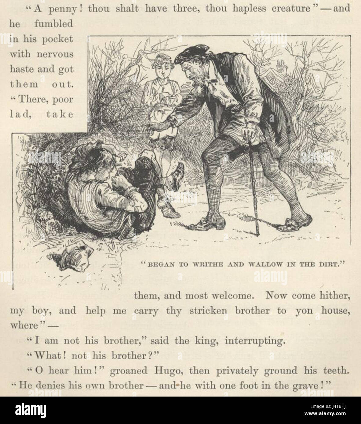 Der Prinz und der Bettelknabe 18 227 Stockfoto