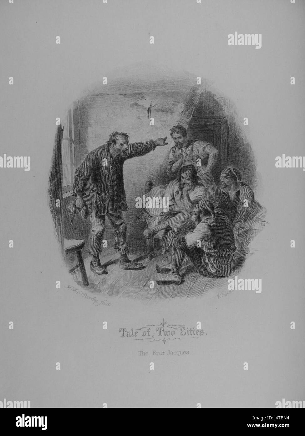 Der Frontstich aus Band 20 von The Writings of Charles Dickens zeigt eine Schlüsselillustration aus einem literarischen Werk von Dickens. Der Gravur spiegelt Dickens Einfluss auf die Literatur des 19. Jahrhunderts wider und greift das Wesen seiner Geschichten und charaktergetriebenen Erzählungen auf. Stockfoto