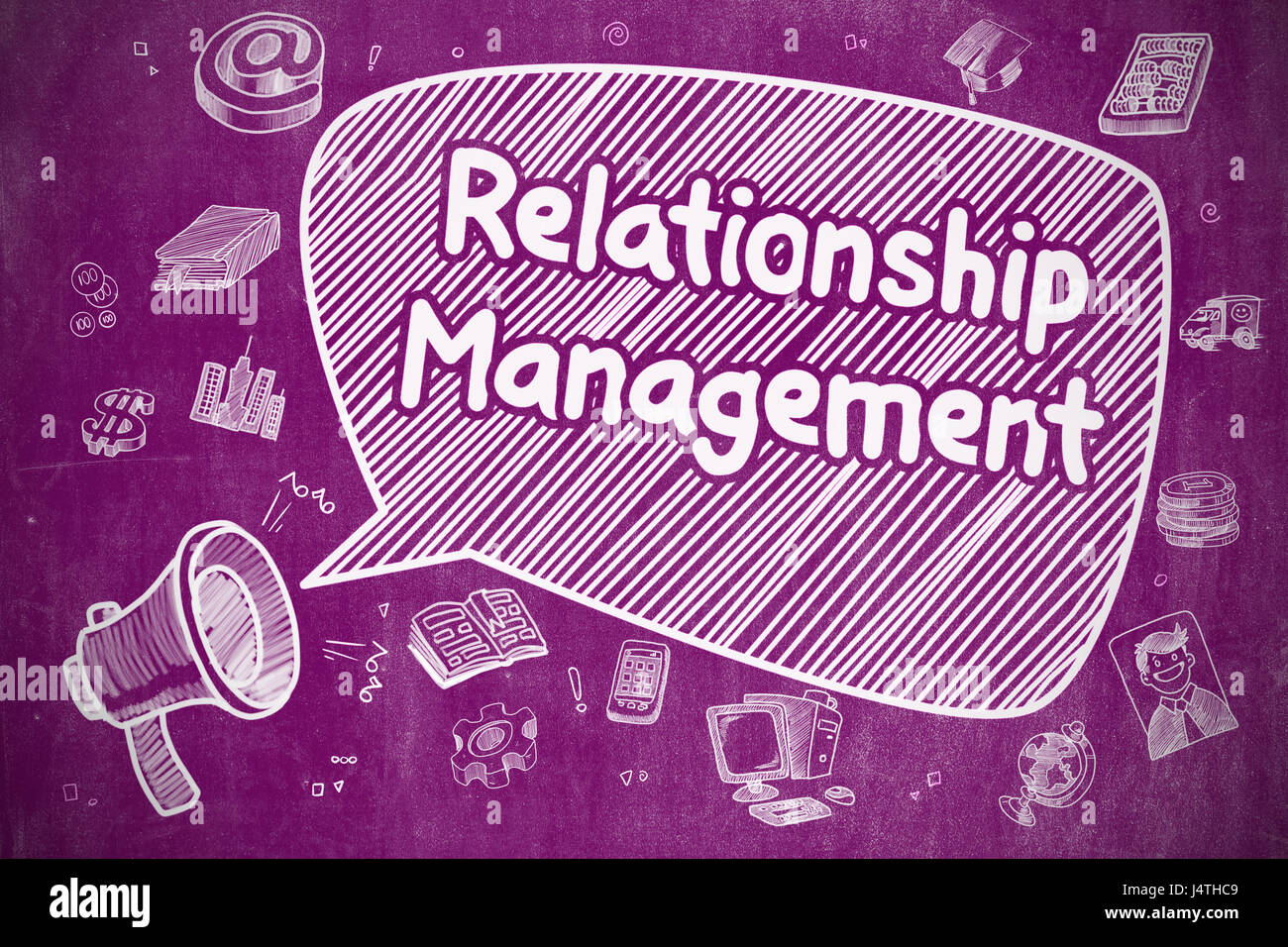 Relationship Management - Business-Konzept. Stockfoto