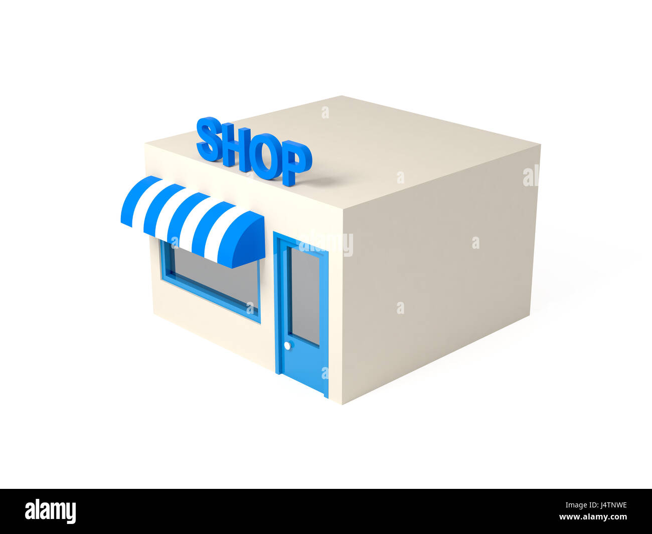 3D-Illustration isometrische Stil shop Stockfoto