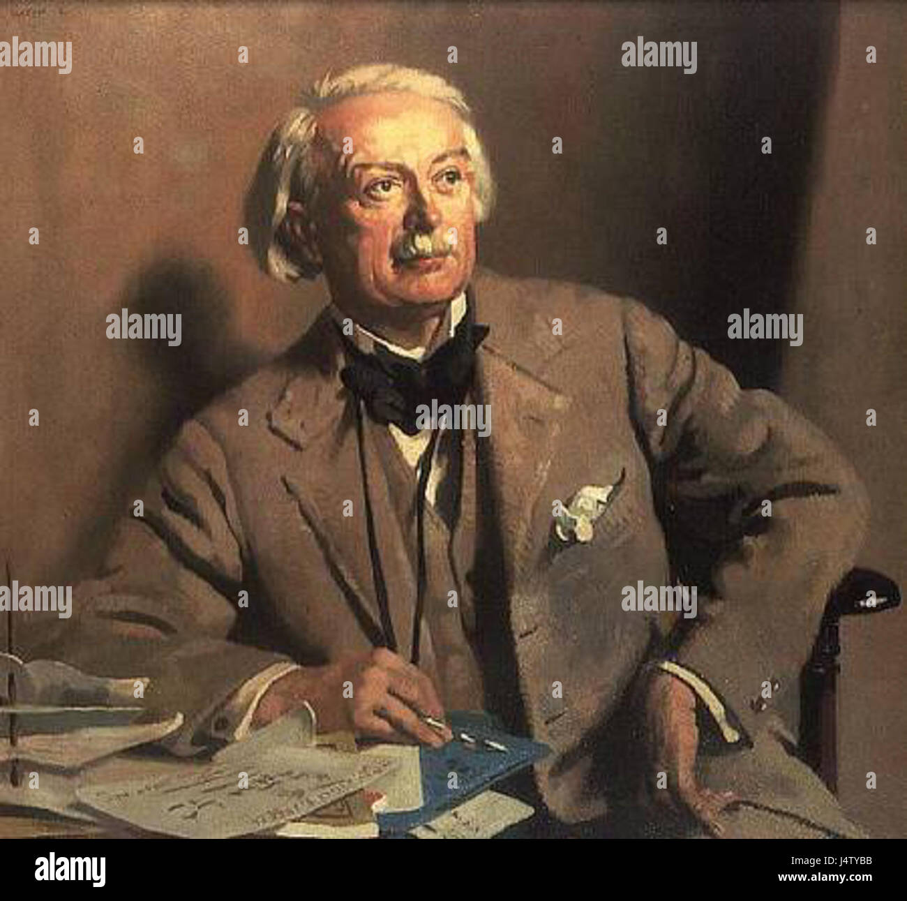 William Orpen Porträt des David LLoyd George Stockfoto William Orpen Porträt des David LLoyd George Stockfoto