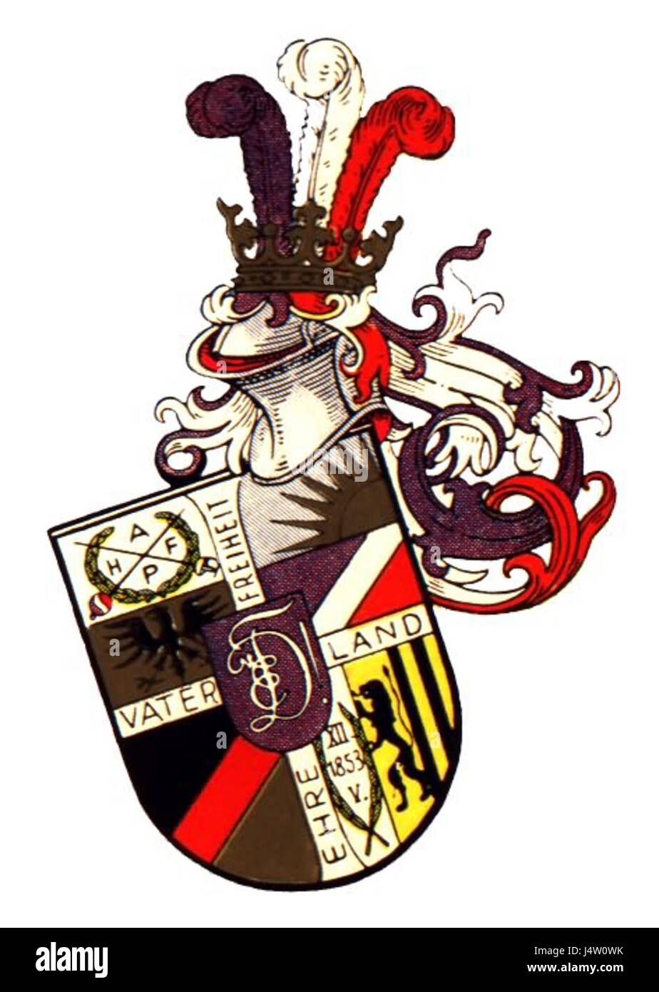 Wapen Dresdensia Leipzig Stockfoto