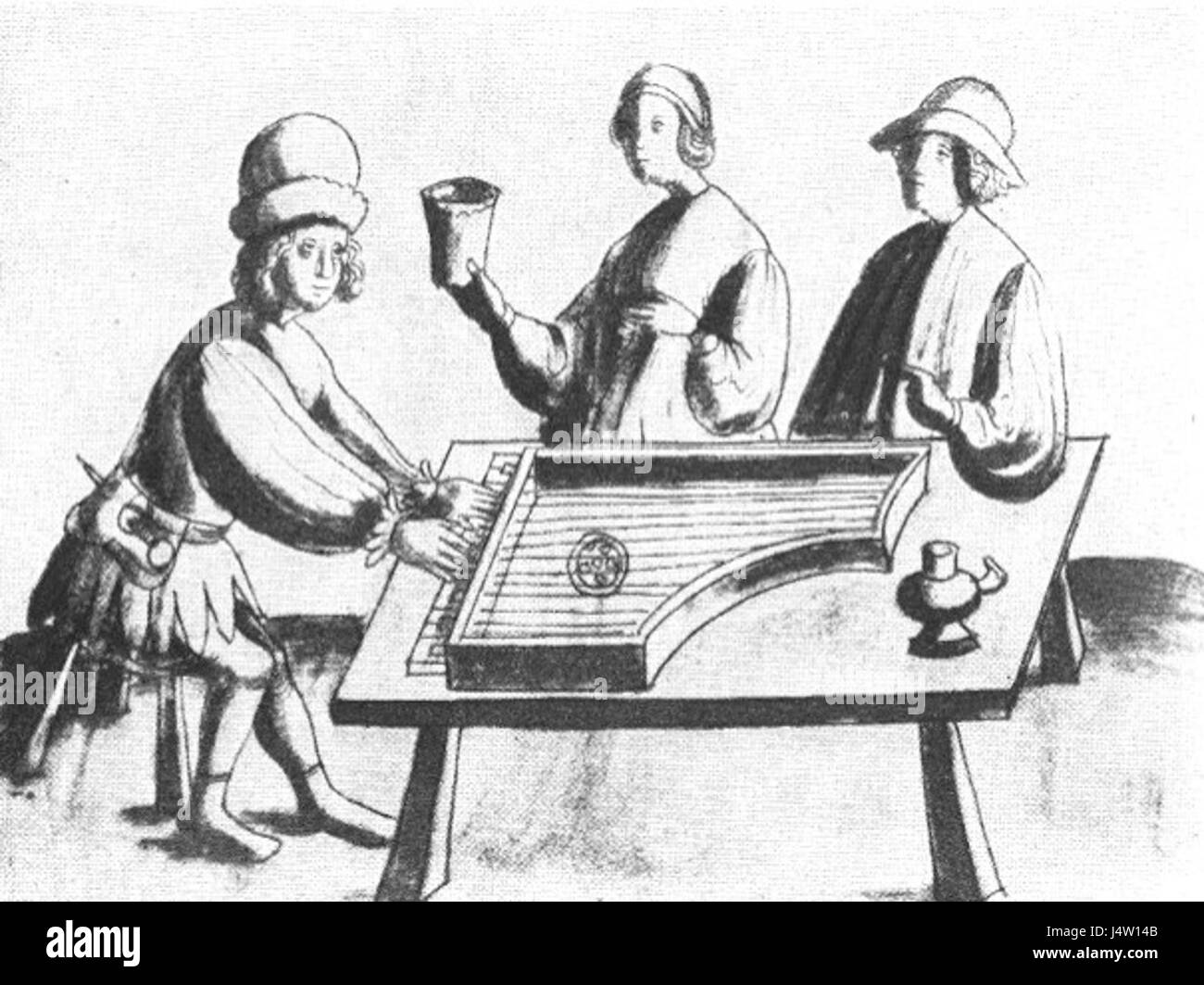 Das Weimarer Wunderbuch ist eine historische Handschrift aus der Weimarer Region, die sich durch ihre künstlerische und literarische Bedeutung während der deutschen Renaissance auszeichnet. Stockfoto Das Weimarer Wunderbuch ist eine historische Handschrift aus der Weimarer Region, die sich durch ihre künstlerische und literarische Bedeutung während der deutschen Renaissance auszeichnet. Stockfoto
