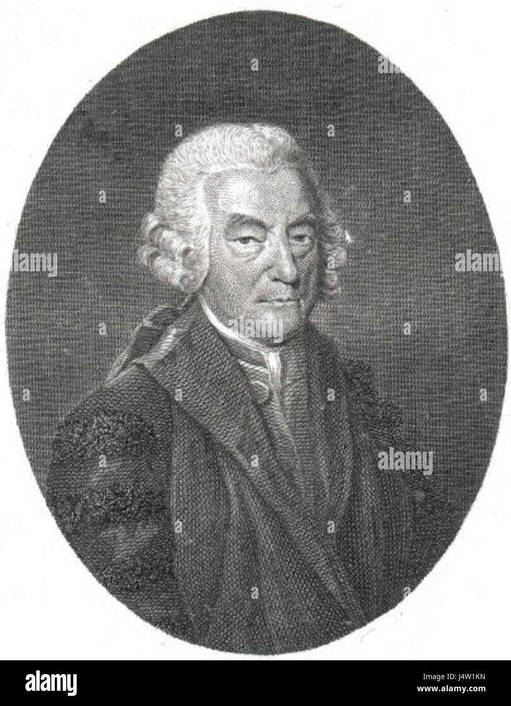 Ein Porträt von William Watson, einer einflussreichen historischen Persönlichkeit auf dem Gebiet der Wissenschaft oder Philosophie. Stockfoto