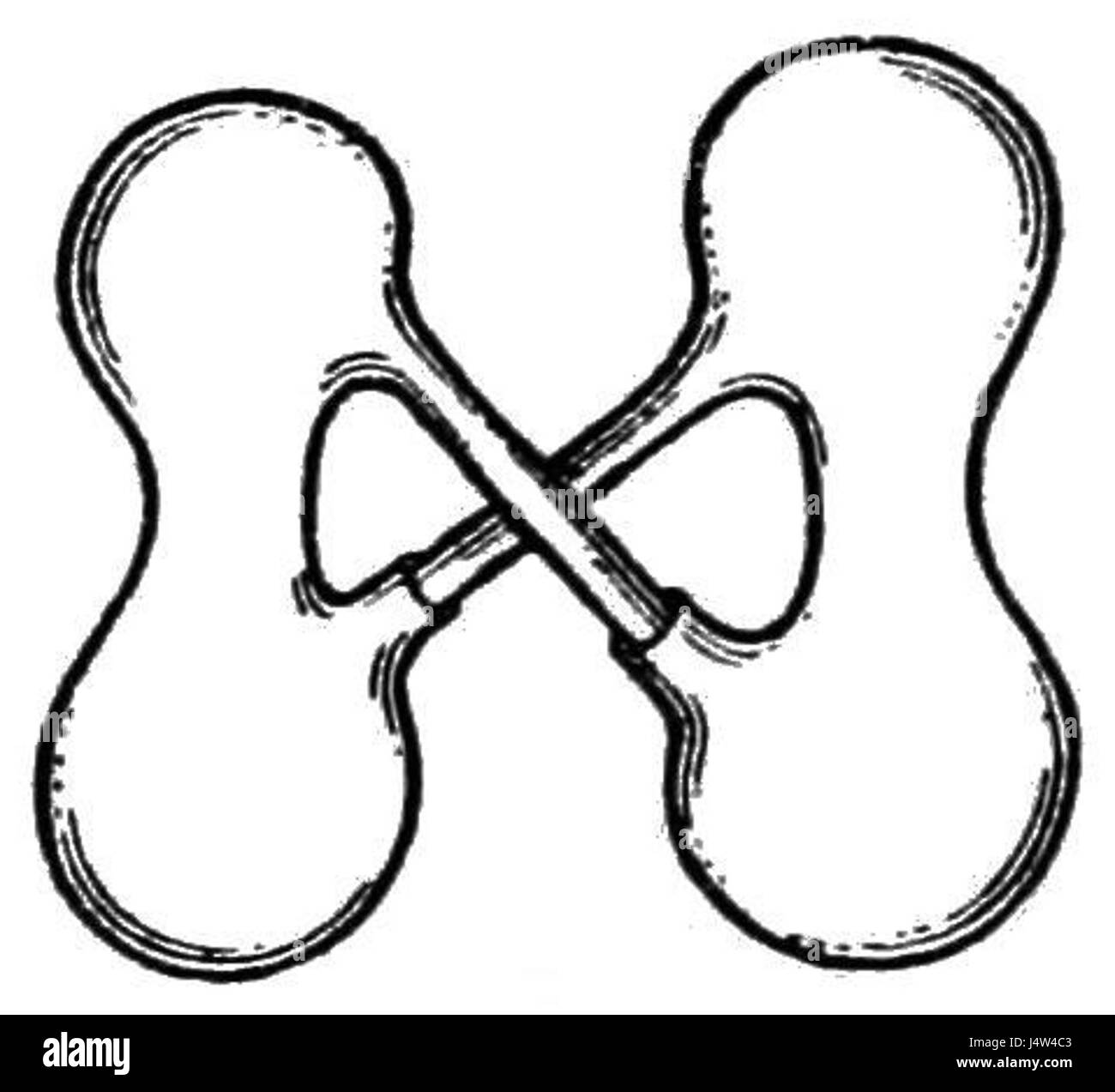 Eine Illustration oder ein wissenschaftliches Diagramm aus einer Publikation über die Verflüssigung von Gasen, in dem der Prozess und seine Bedeutung im Bereich der Chemie und Physik dargestellt werden. Stockfoto