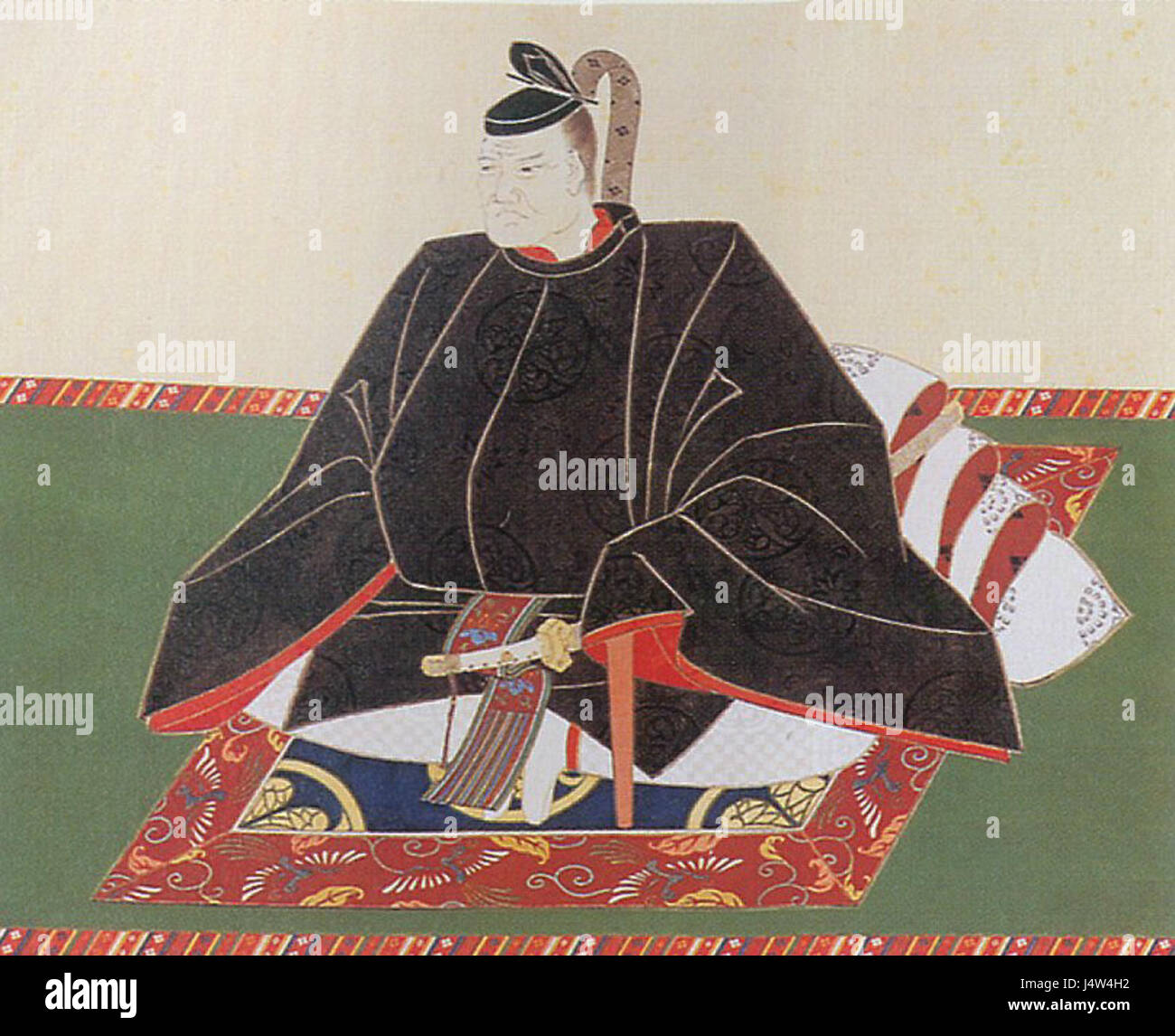 Tokugawa Yoshinao war ein japanischer Daimyo und Mitglied des Tokugawa-Clans, bekannt für seine Rolle in der Geschichte des feudalen Japans. Er war der Gründer der Owari Tokugawa-Familie. Stockfoto